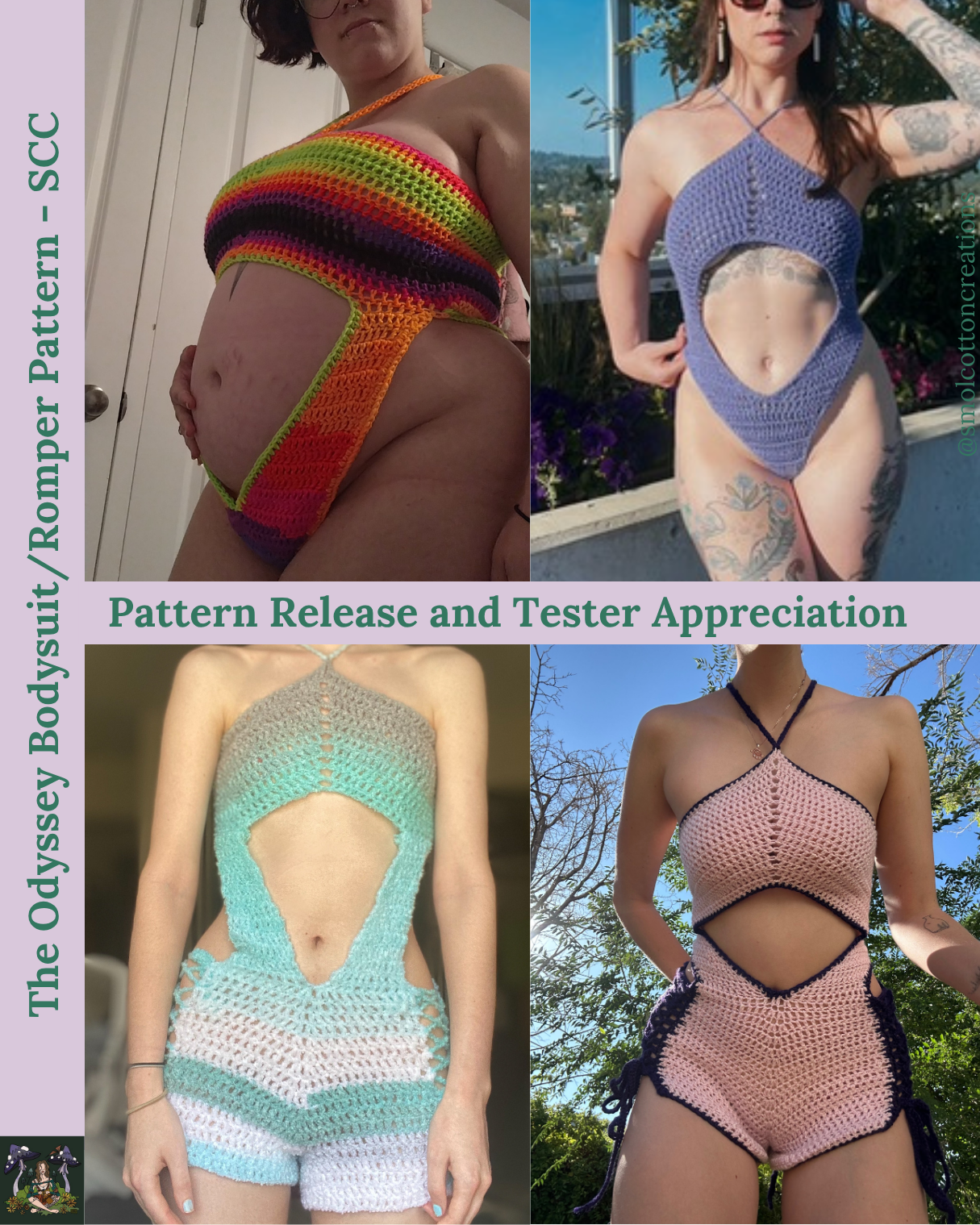 The Odyssey Bodysuit/Romper - DIY Crochet Festival Outfit PDF Pattern