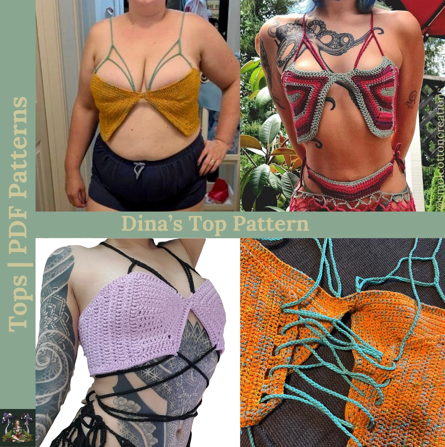 Dina’s Bralette - DIY Crochet Festival Top PDF Pattern
