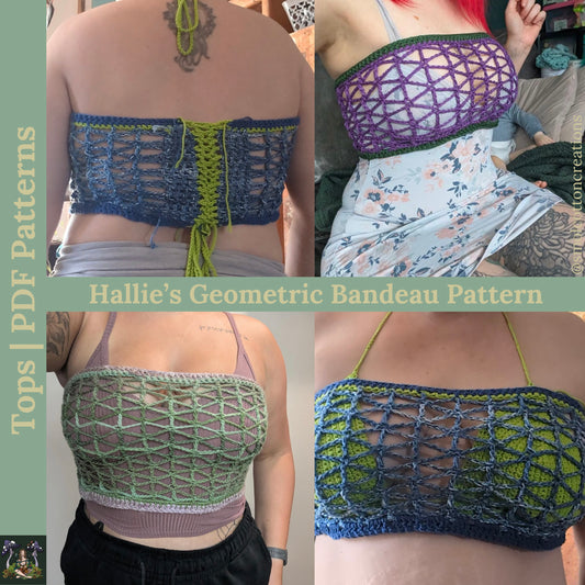 Hallie’s Geometric Bandeau - DIY Crochet Festival Top PDF Pattern