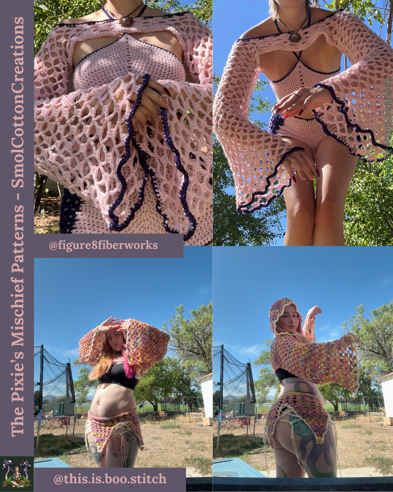 The Pixie’s Mischief Sleeves - DIY Crochet Festival Sleeves PDF Pattern