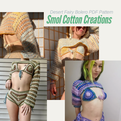 Desert Fairy Bolero - DIY Crochet Festival Bolero/Shrug PDF Pattern