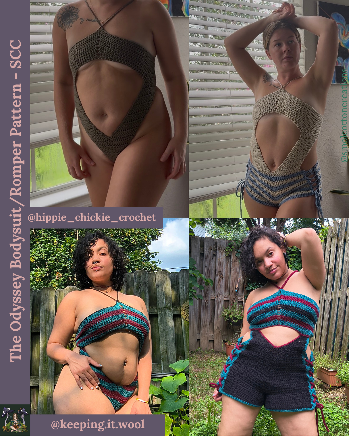 The Odyssey Bodysuit/Romper - DIY Crochet Festival Outfit PDF Pattern