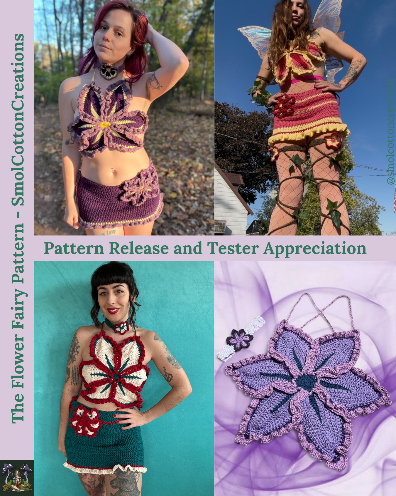 The Flower Fairy Top - DIY Crochet Festival Top PDF Pattern