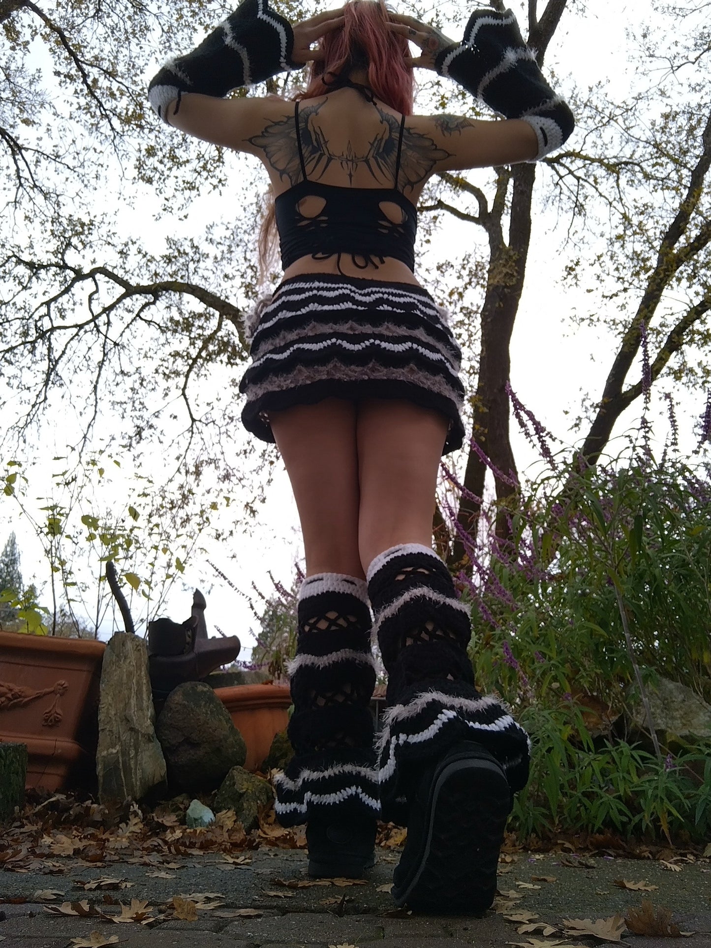 Belle Tiered Sleeve Leg/Arm Warmer - DIY Crochet Fairycore Sleeves and Leg Warmers Festival PDF Pattern