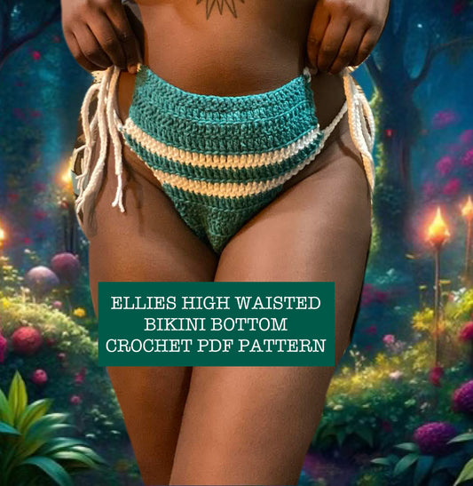 Ellie’s High Waisted Bikini Bottom PDF Crochet Pattern