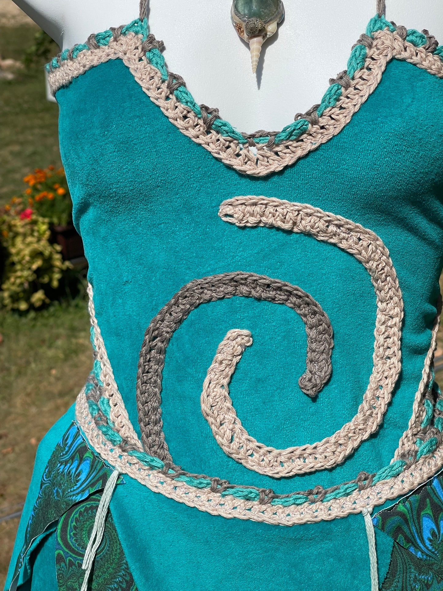 Yamaha (XS-M) - Handmade Crochet Ravewear Festival Clothing Set