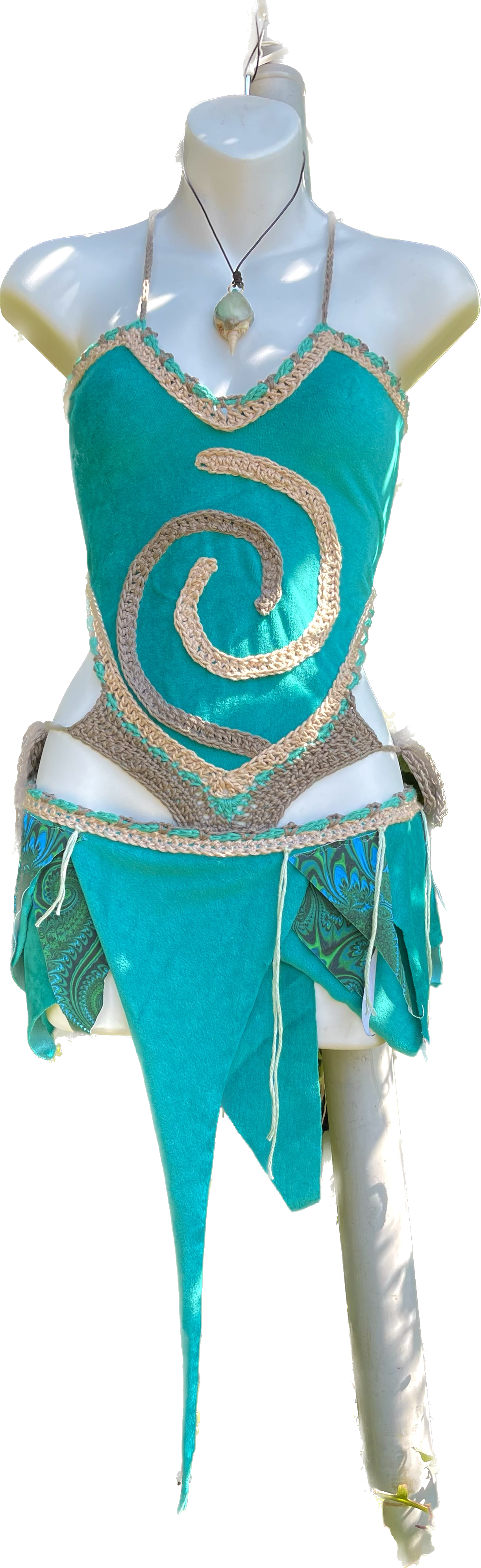 Yamaha (XS-M) - Handmade Crochet Ravewear Festival Clothing Set