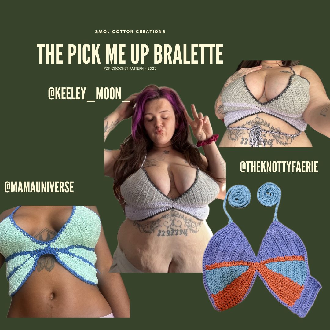 The Pick Me Up Bralette - DIY Crochet Festival Top PDF Pattern