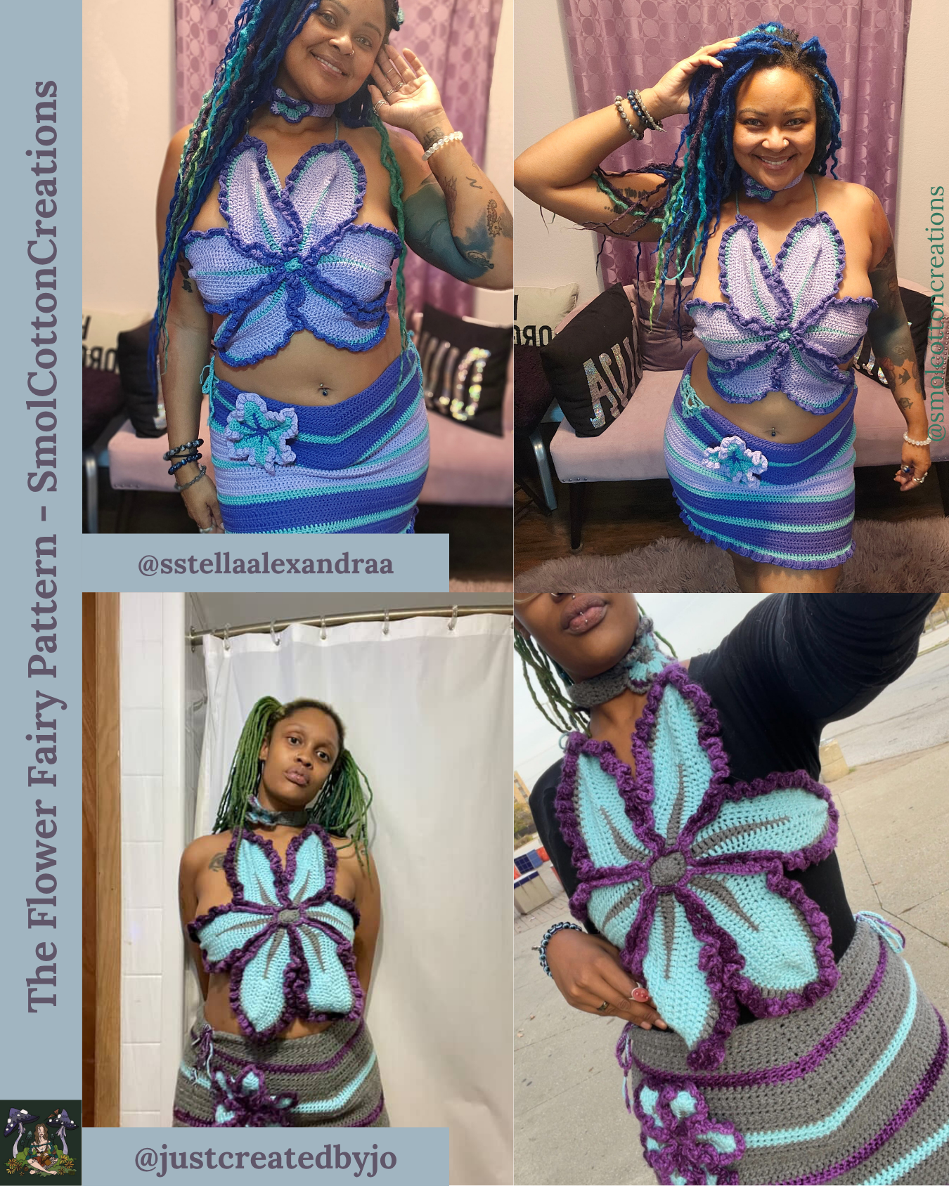The Flower Fairy Top - DIY Crochet Festival Top PDF Pattern