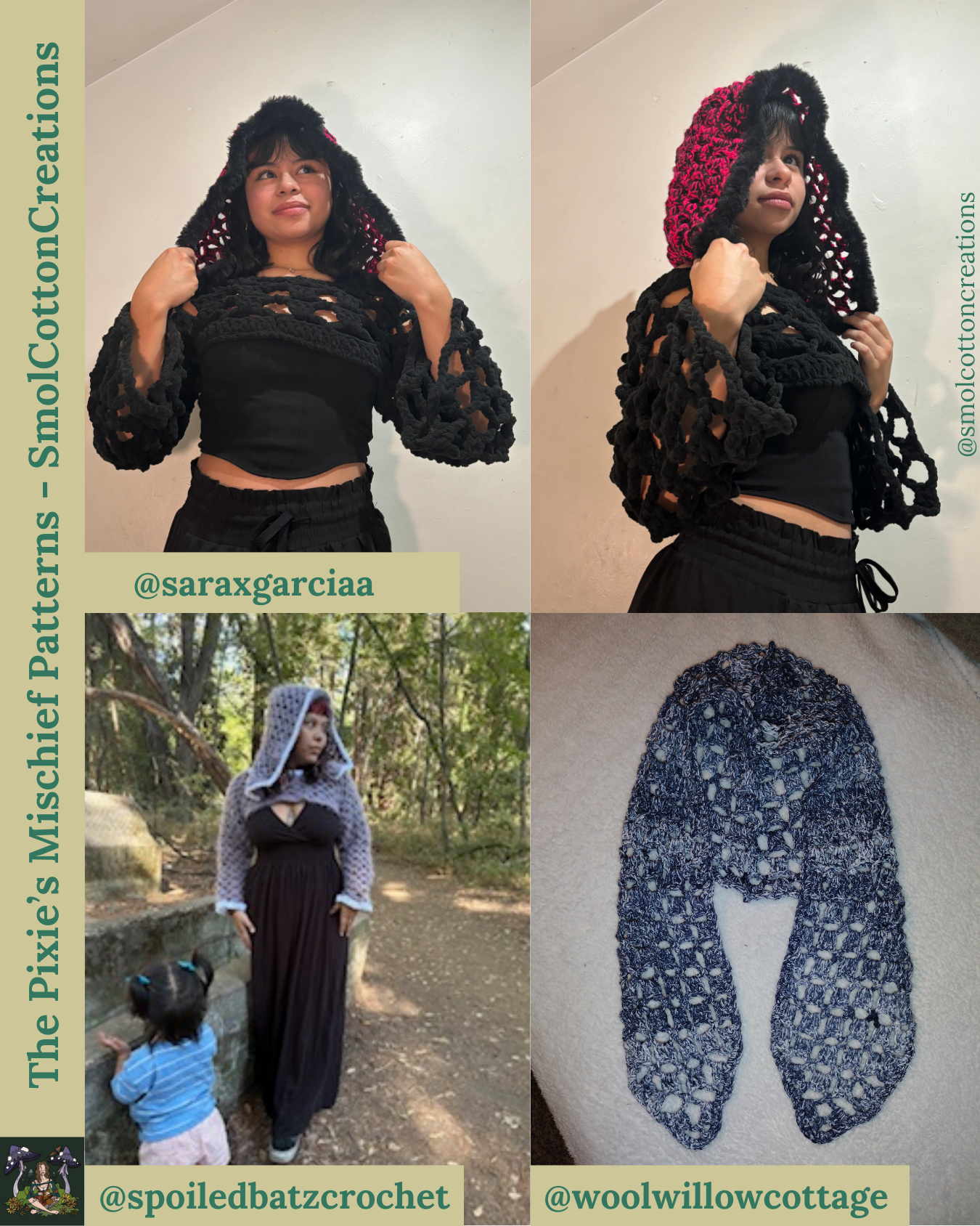 The Pixie’s Mischief Sleeves - DIY Crochet Festival Sleeves PDF Pattern