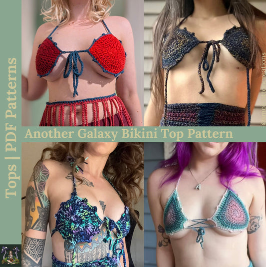 Another Galaxy Bikini Top - DIY Crochet Festival Bikini Top PDF Pattern