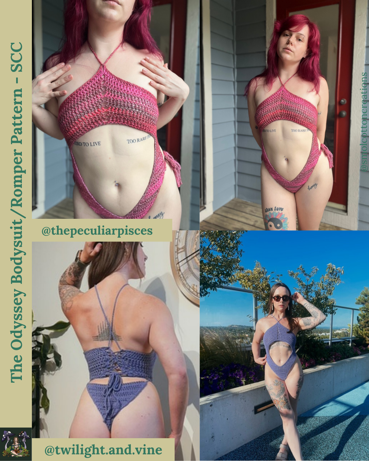 The Odyssey Bodysuit/Romper - DIY Crochet Festival Outfit PDF Pattern