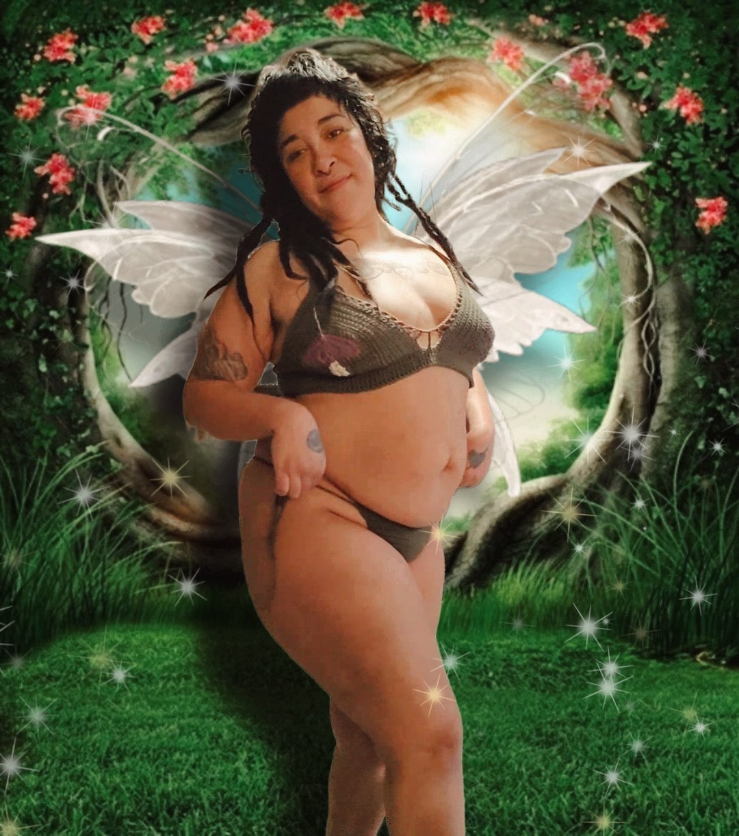 A Fairy’s Mushroom Top - DIY Crochet Festival Crop Top PDF Pattern