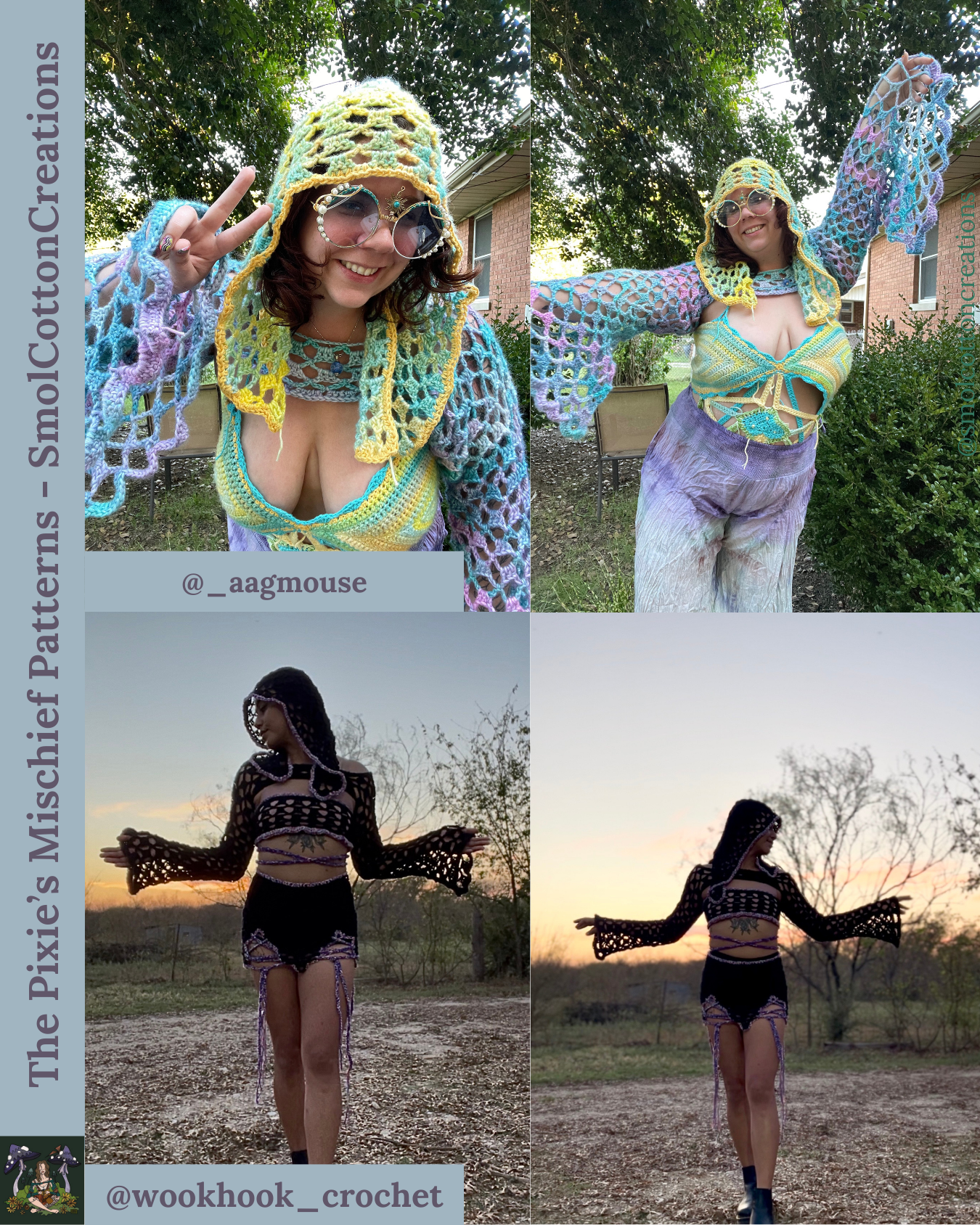 The Pixie’s Mischief Sleeves - DIY Crochet Festival Sleeves PDF Pattern