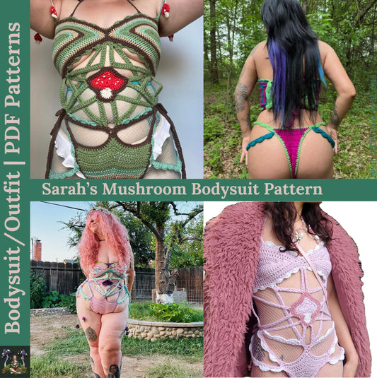 Sarah’s Geometric Bodysuit - DIY Crochet Festival Bodysuit/Swimsuit PDF Pattern