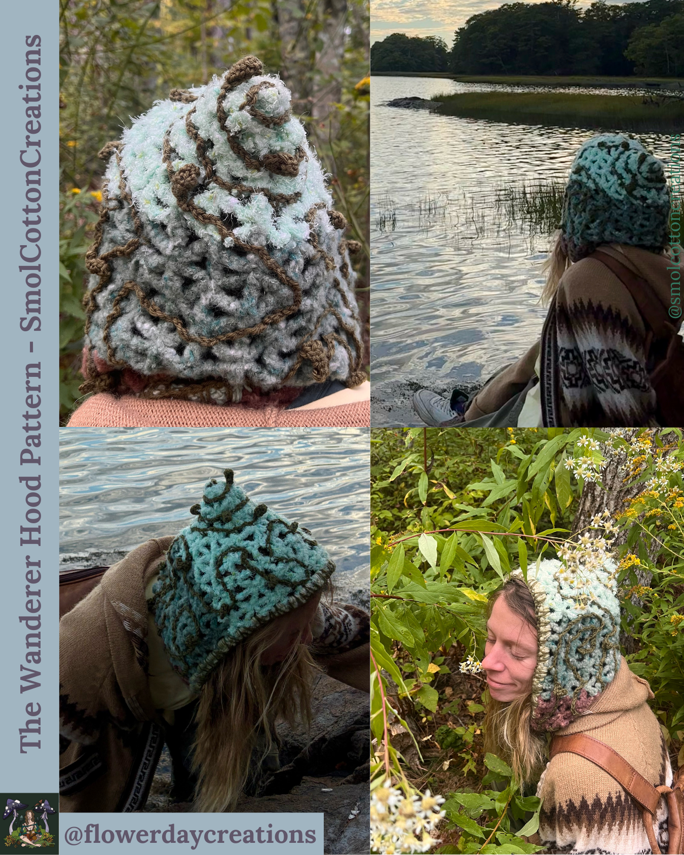 The Wanderer Hood - DIY Crochet Festival Hood PDF Pattern