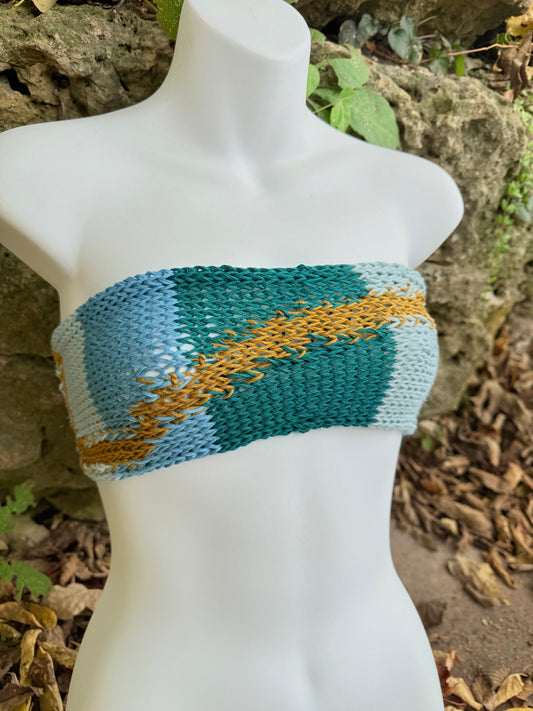 Experimental Nostalgic Knit Bandeau (Sm-M)