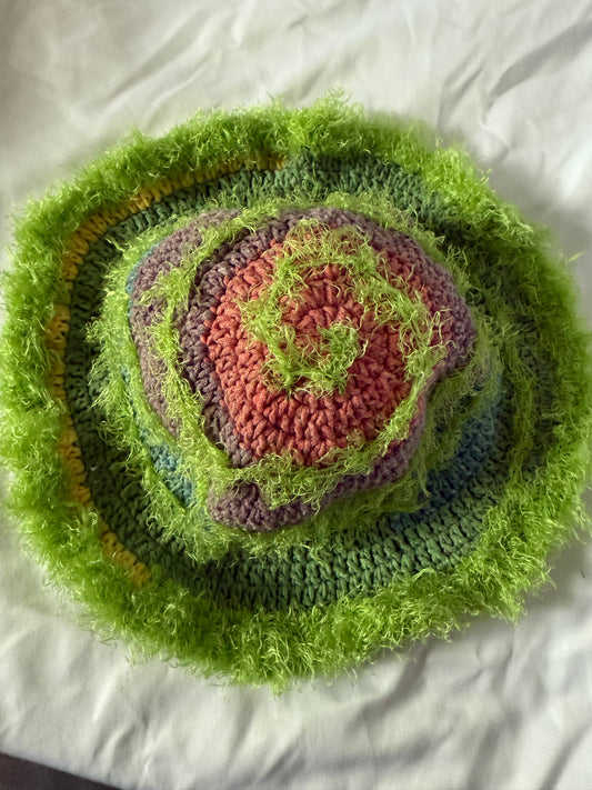 Glowing Spiral Bucket Hat