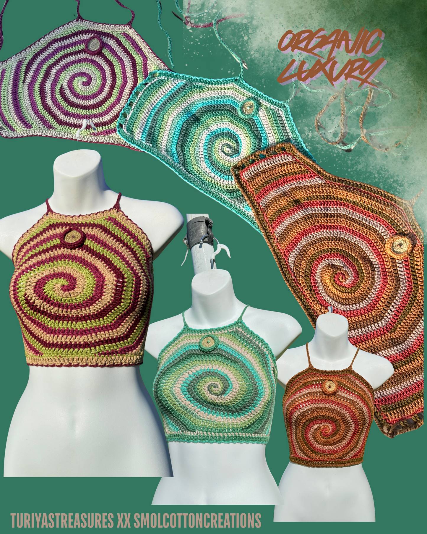 The Ocean’s Vortex TuriyaXSCC Crop Top (XS-M)