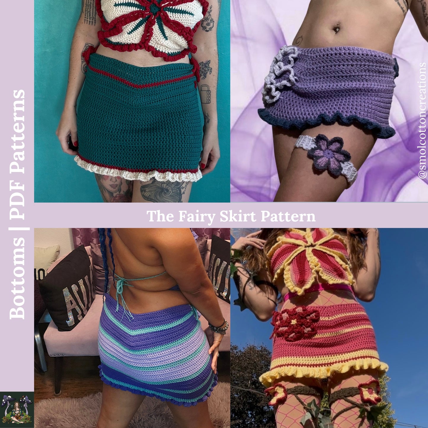 The Fairy Skirt - DIY Crochet Festival Skirt PDF Pattern