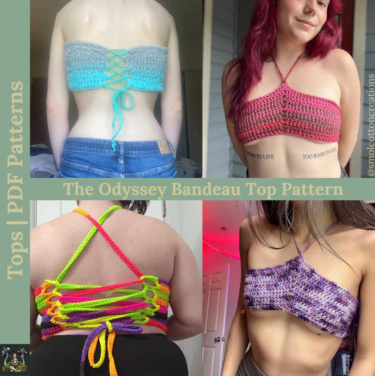 The Odyssey Bandeau Top - DIY Crochet Festival Top PDF Pattern
