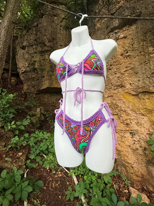 Fabric X Crochet Bikini (XS-M)