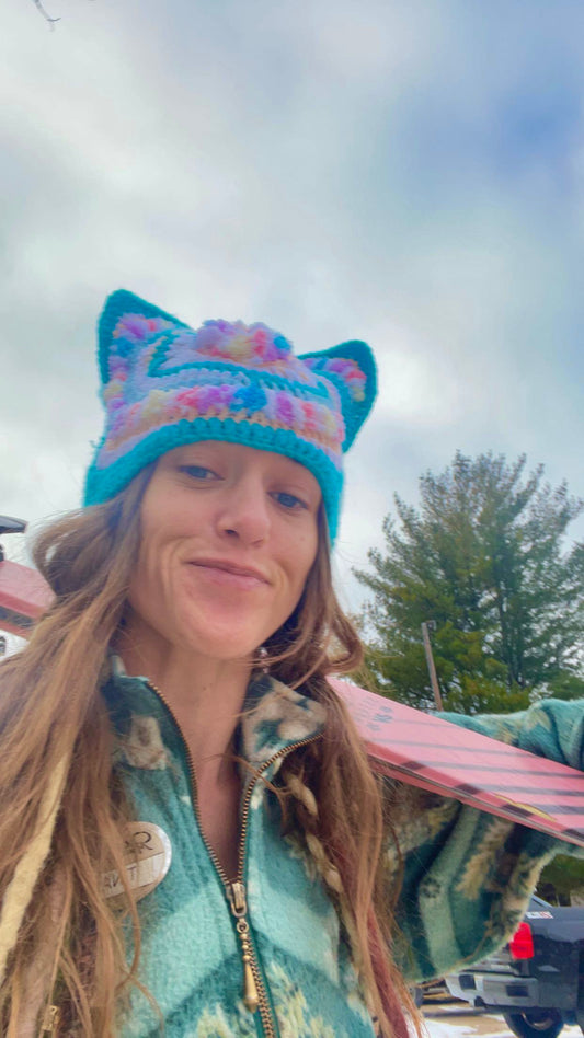 Trippy Third Eye Kitty Hat