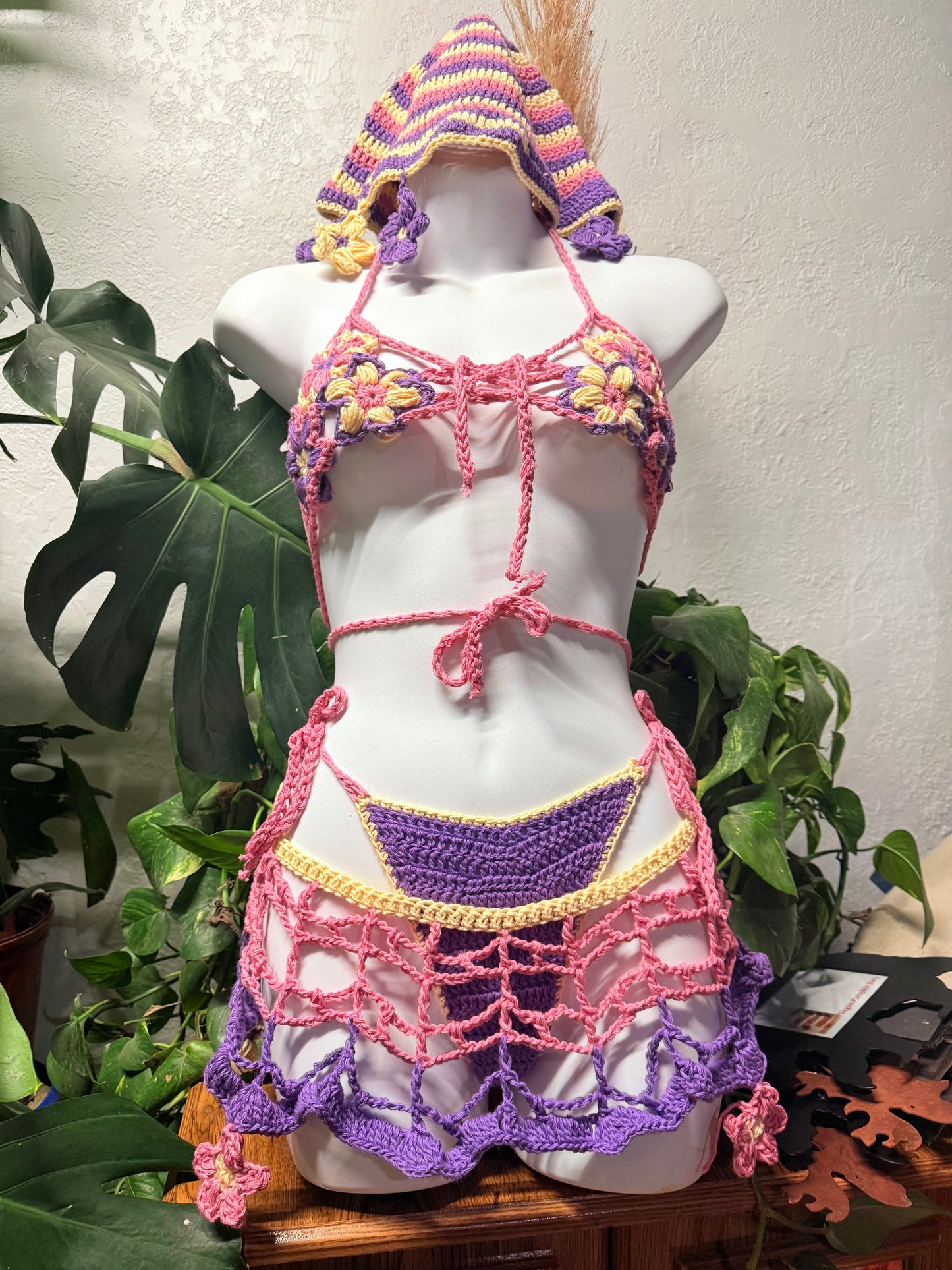 Crochet Flower 4P (XS/SM)