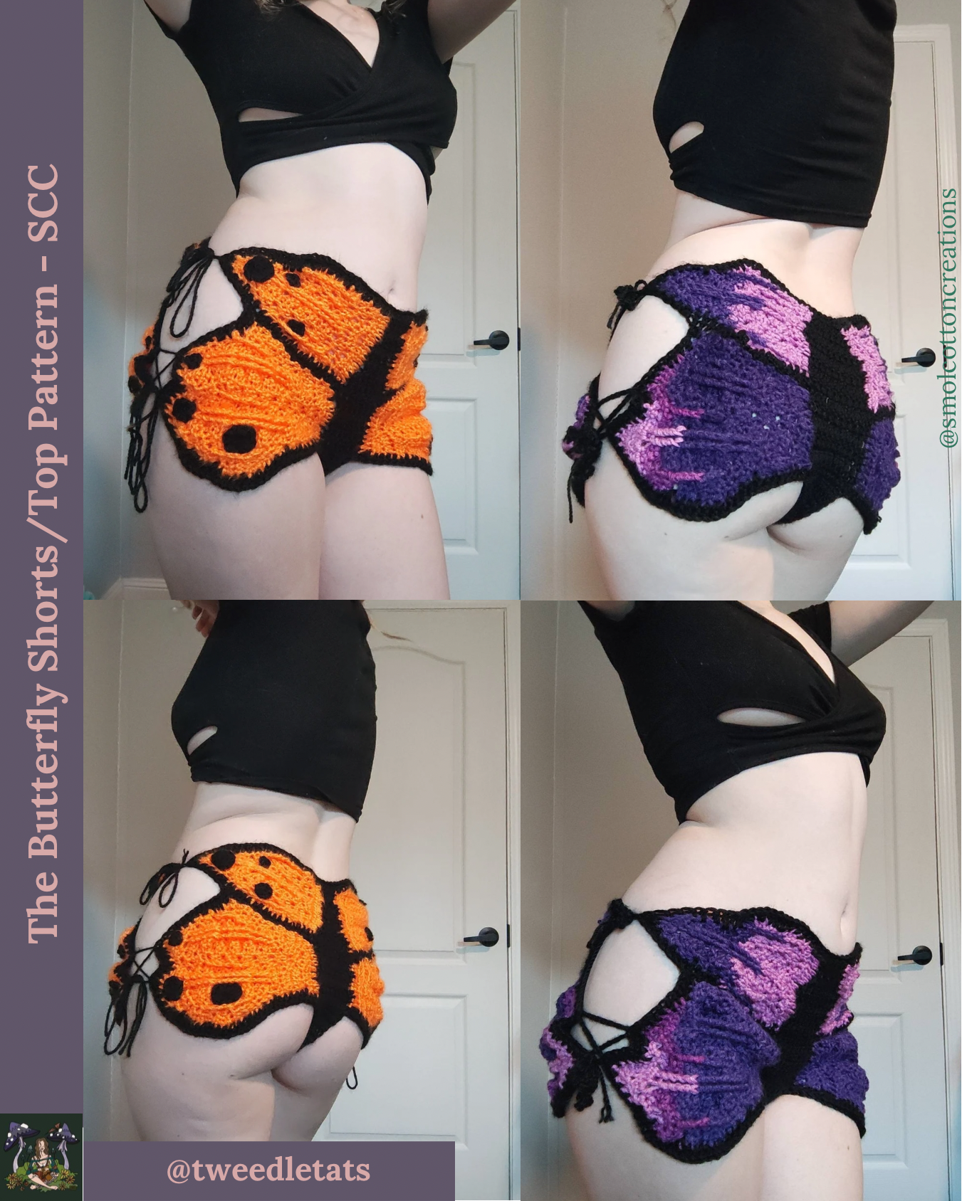 The Butterfly Shorts/Top - DIY Crochet Festival Shorts/Top PDF Pattern