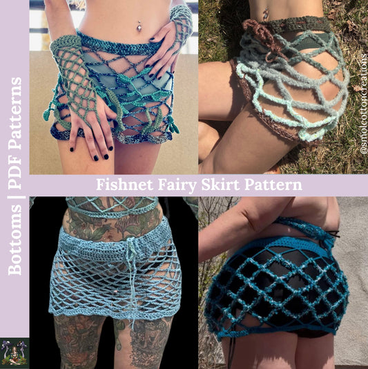Fishnet Fairy Skirt - DIY Crochet Fishnet Festival Skirt PDF Pattern