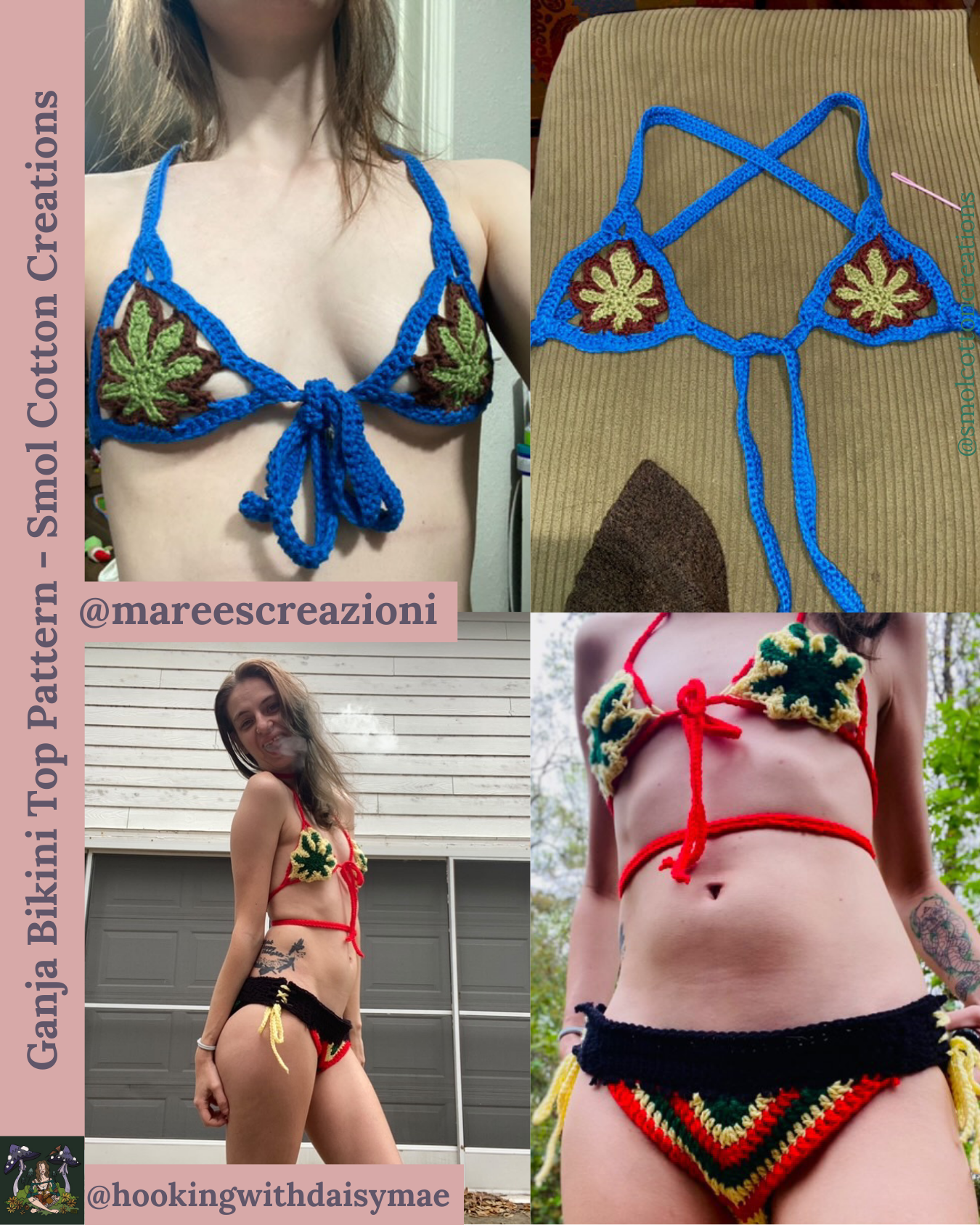 Ganja Bikini - DIY Crochet Festival Top PDF Pattern