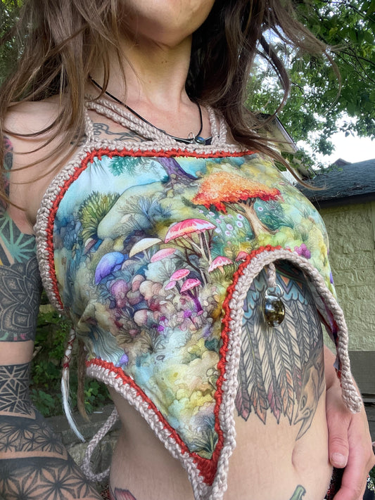 Of the Trees Crop Top (XS-M)