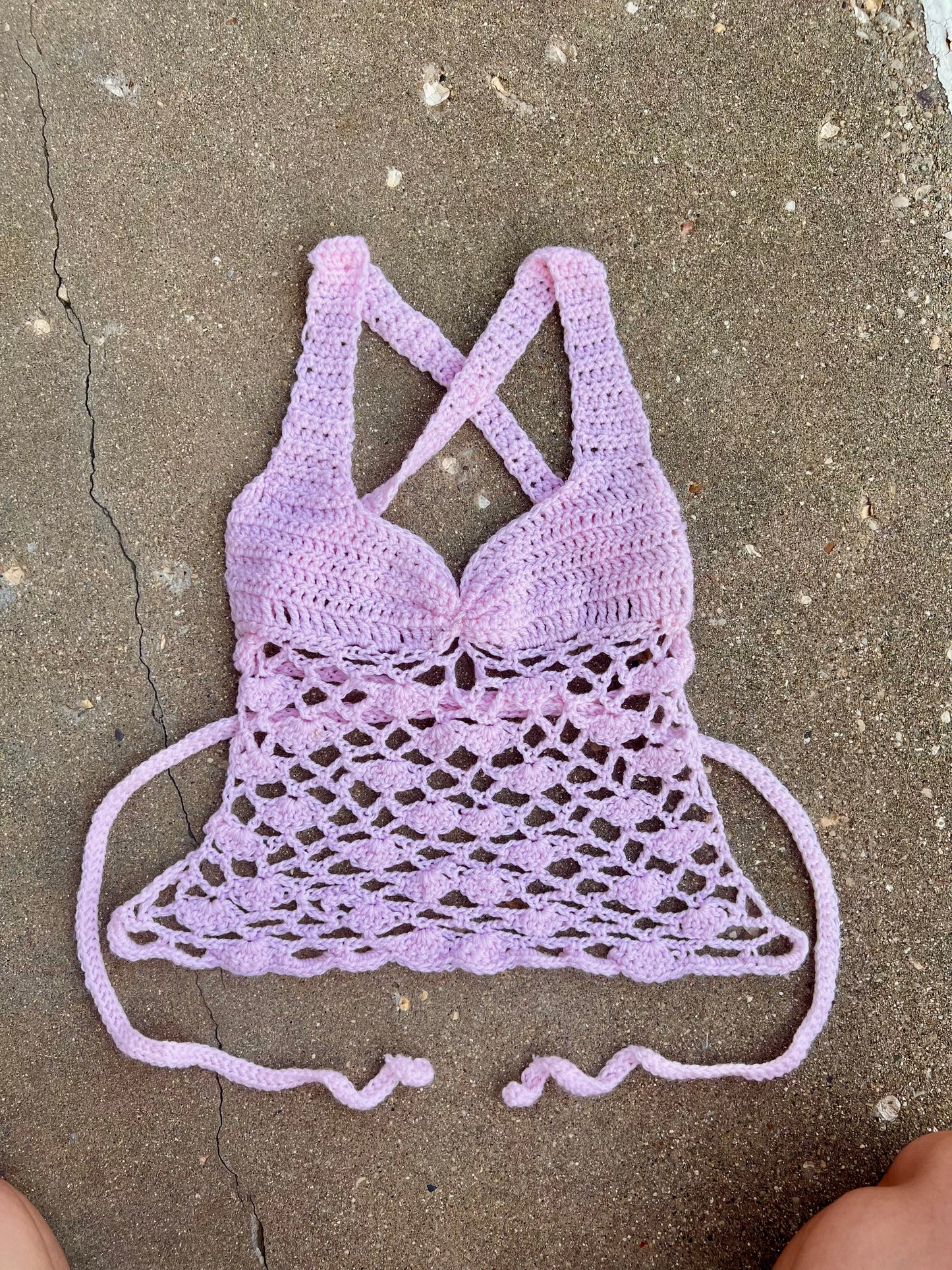 XS-M Pink Shell Top