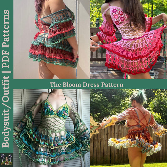 The Bloom Dress - DIY Crochet Festival Dress PDF Pattern
