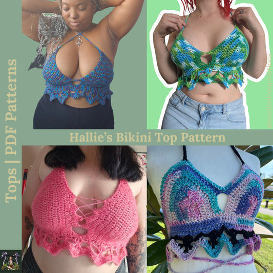 Hallie’s Bikini Top - DIY Crochet Festival Top PDF Pattern