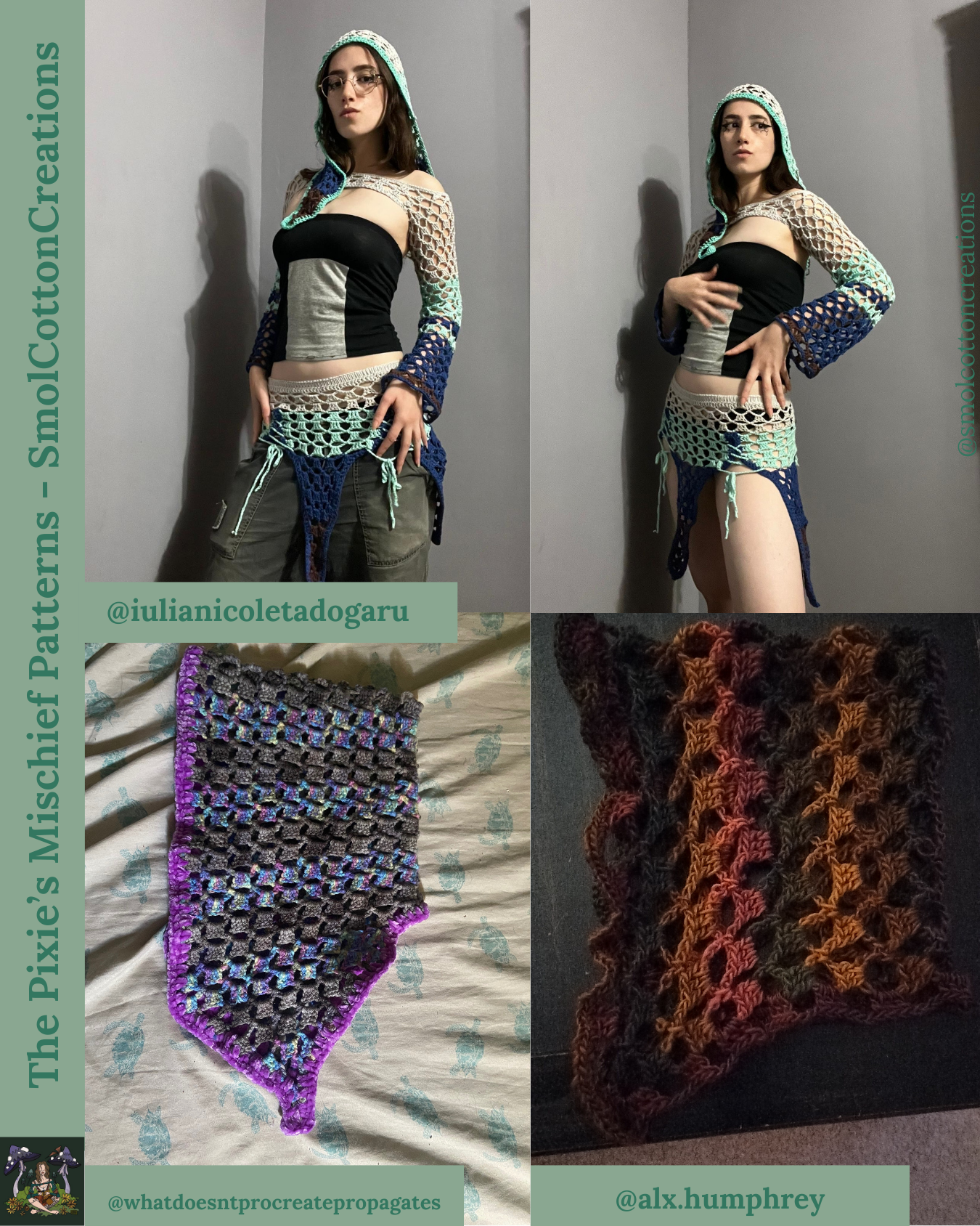 The Pixie’s Mischief Sleeves - DIY Crochet Festival Sleeves PDF Pattern