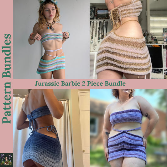 The Jurassic Barbie Outfit - DIY Crochet Festival Outfit PDF Pattern