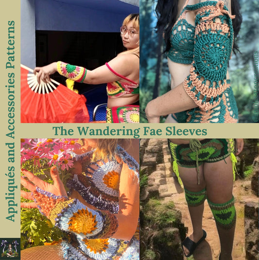 The Wandering Fae Sleeves - DIY Crochet Festival Sleeves PDF Pattern