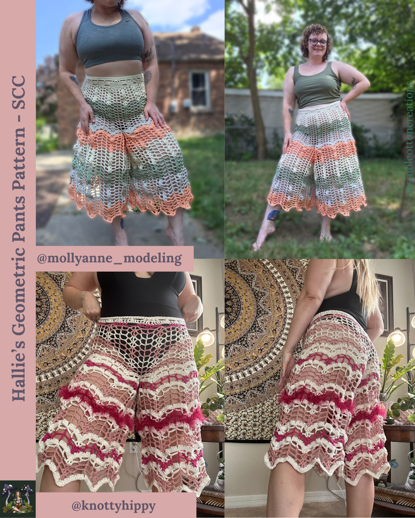 Hallie’s Geometric Pants/Shorts - DIY Crochet Festival Pants PDF Pattern