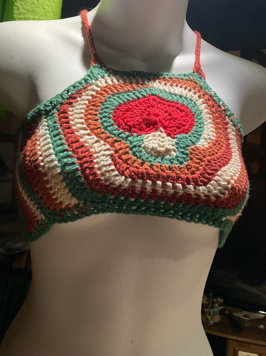 Mushroom Spiral Crop Top