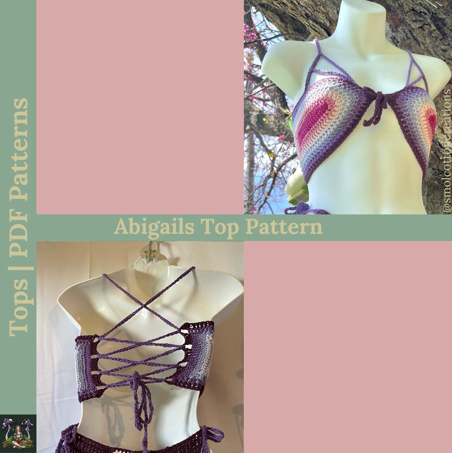 Abigail’s Sideways Bralette - DIY Crochet Festival Top PDF Pattern