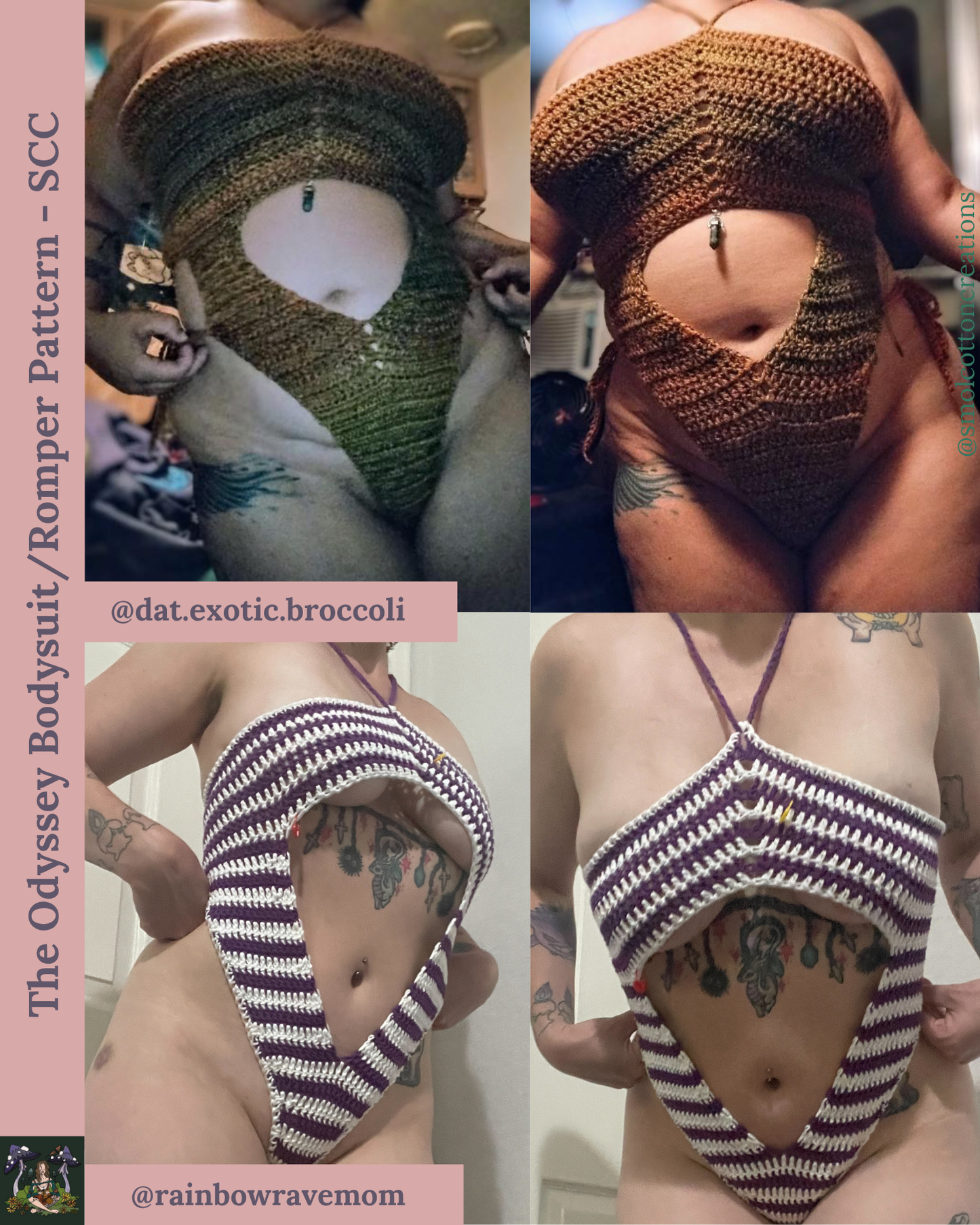 The Odyssey Bodysuit/Romper - DIY Crochet Festival Outfit PDF Pattern