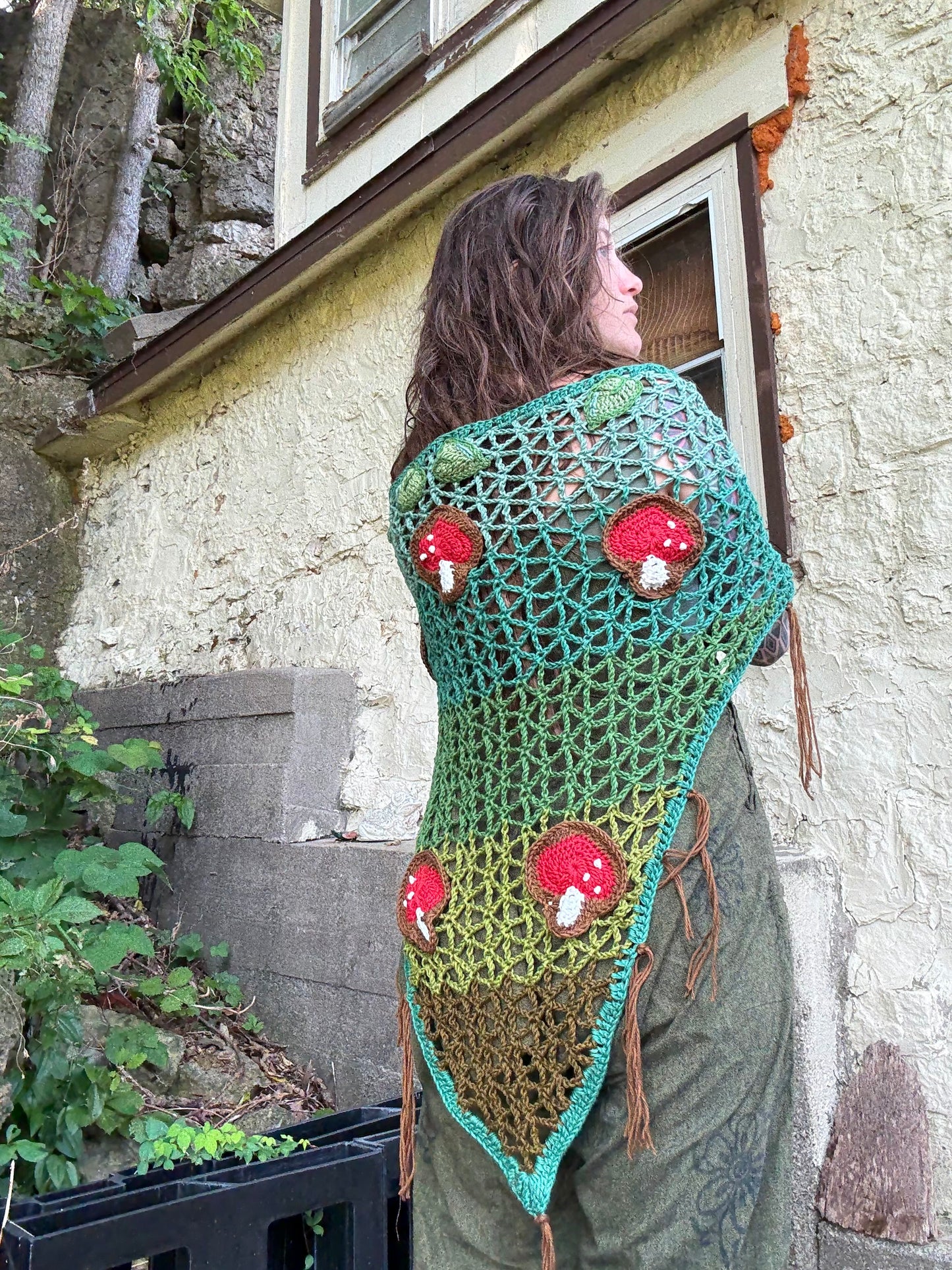 The Geometric Wrap - DIY Crochet Festival Wrap PDF Pattern (includes 9 applique tutorial videos!)