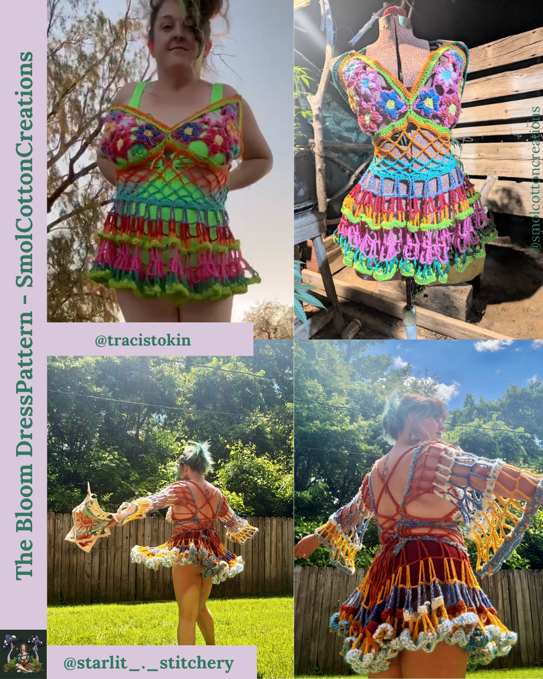 The Bloom Dress - DIY Crochet Festival Dress PDF Pattern