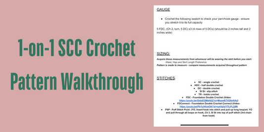 1 Hour SCC Crochet Pattern Walkthrough (zoom meeting)