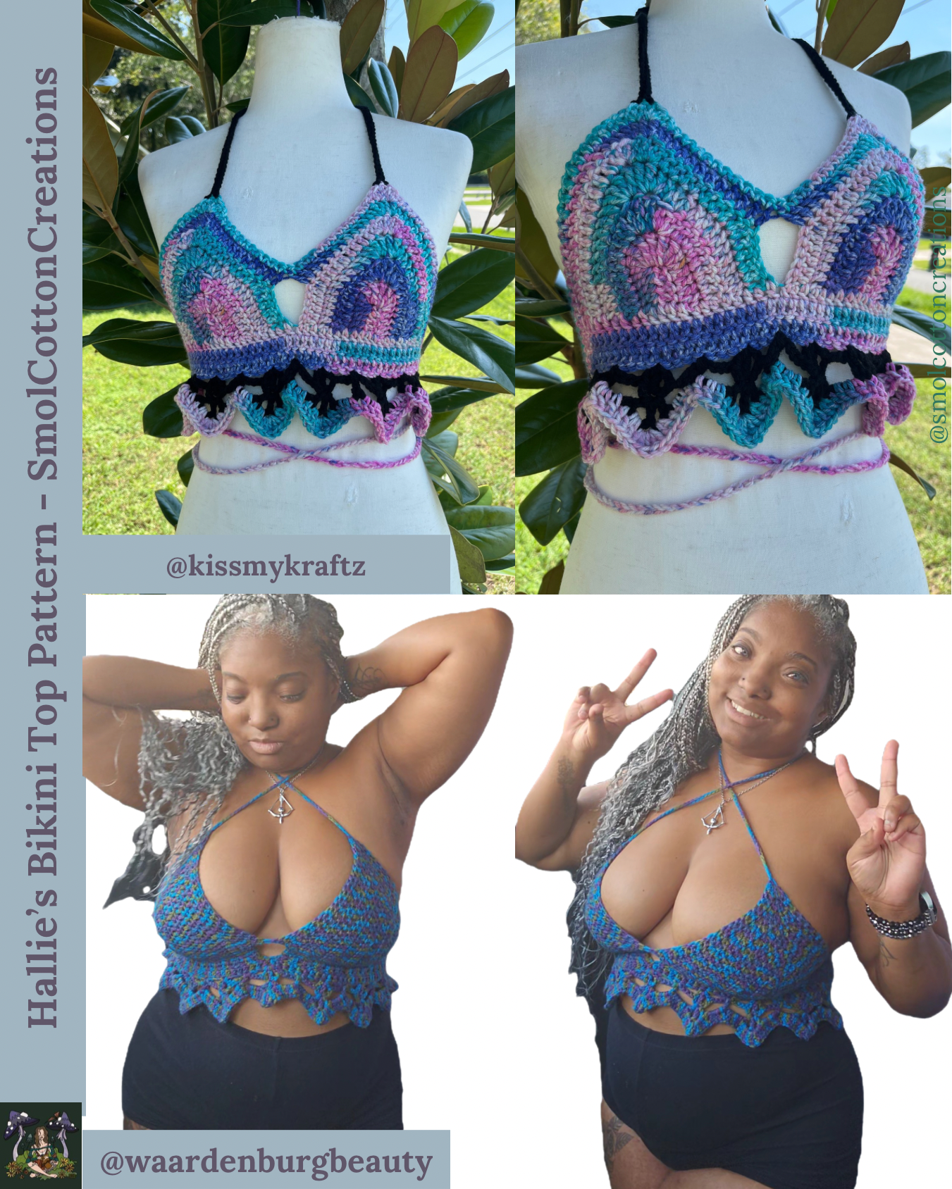Hallie’s Bikini Top - DIY Crochet Festival Top PDF Pattern