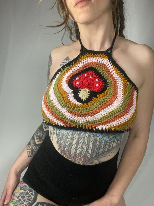 Mushroom spiral top