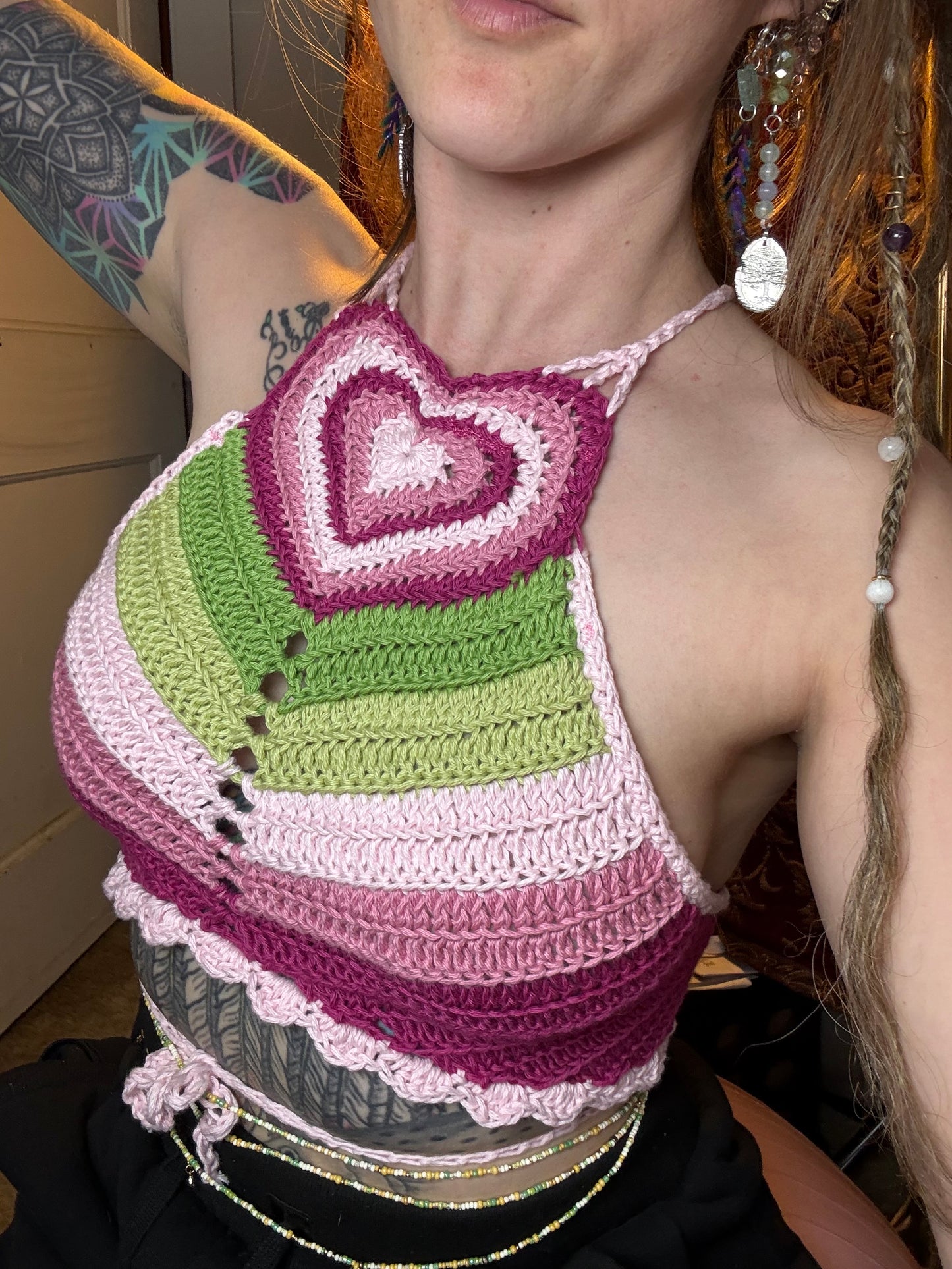 Endless Love Crochet Heart Top - DIY Crochet Festival Top PDF Pattern