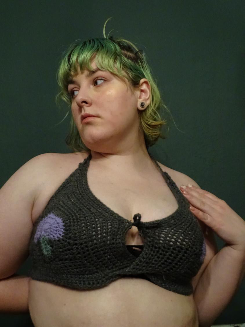 A Fairy’s Mushroom Top - DIY Crochet Festival Crop Top PDF Pattern