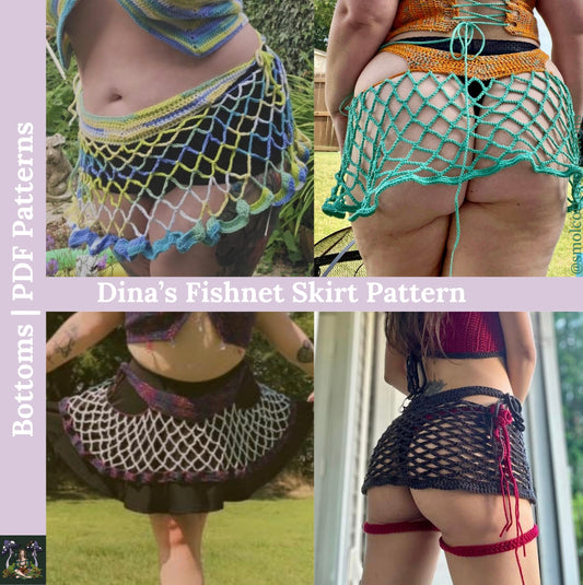 Dina’s Fishnet Skirt - DIY Crochet Festival Skirt PDF Pattern